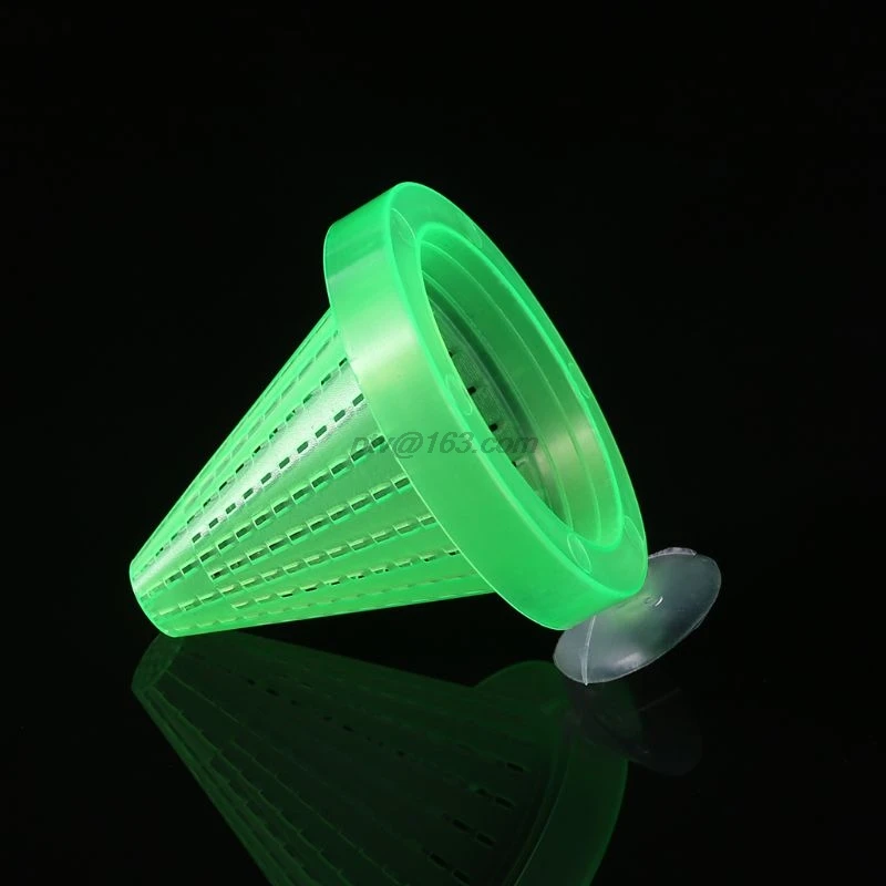 Аквариумная кормушка для рыб красная чаша кормления червя пластиковая воронка с