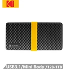 Внешний жесткий диск KODAK Type C USB 3,1, портативный жесткий диск SSD GEN 2, 128 ГБ, 256 ГБ, 512 ГБ, ТБ, hdd для ноутбуков