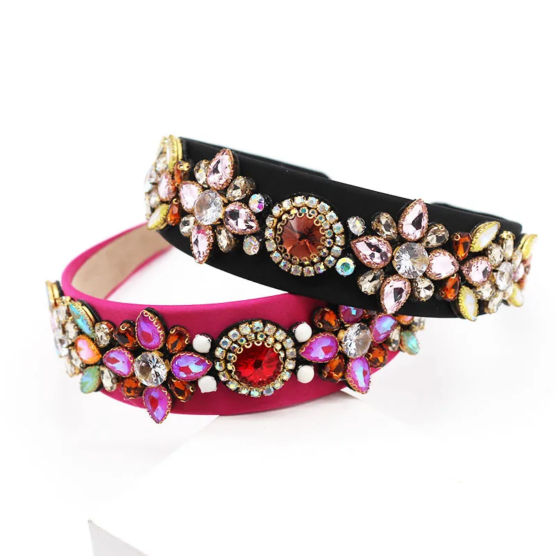 Vinatge Palace Crown Tiara роскошная хрустальная повязка на голову с цветком горный хрусталь