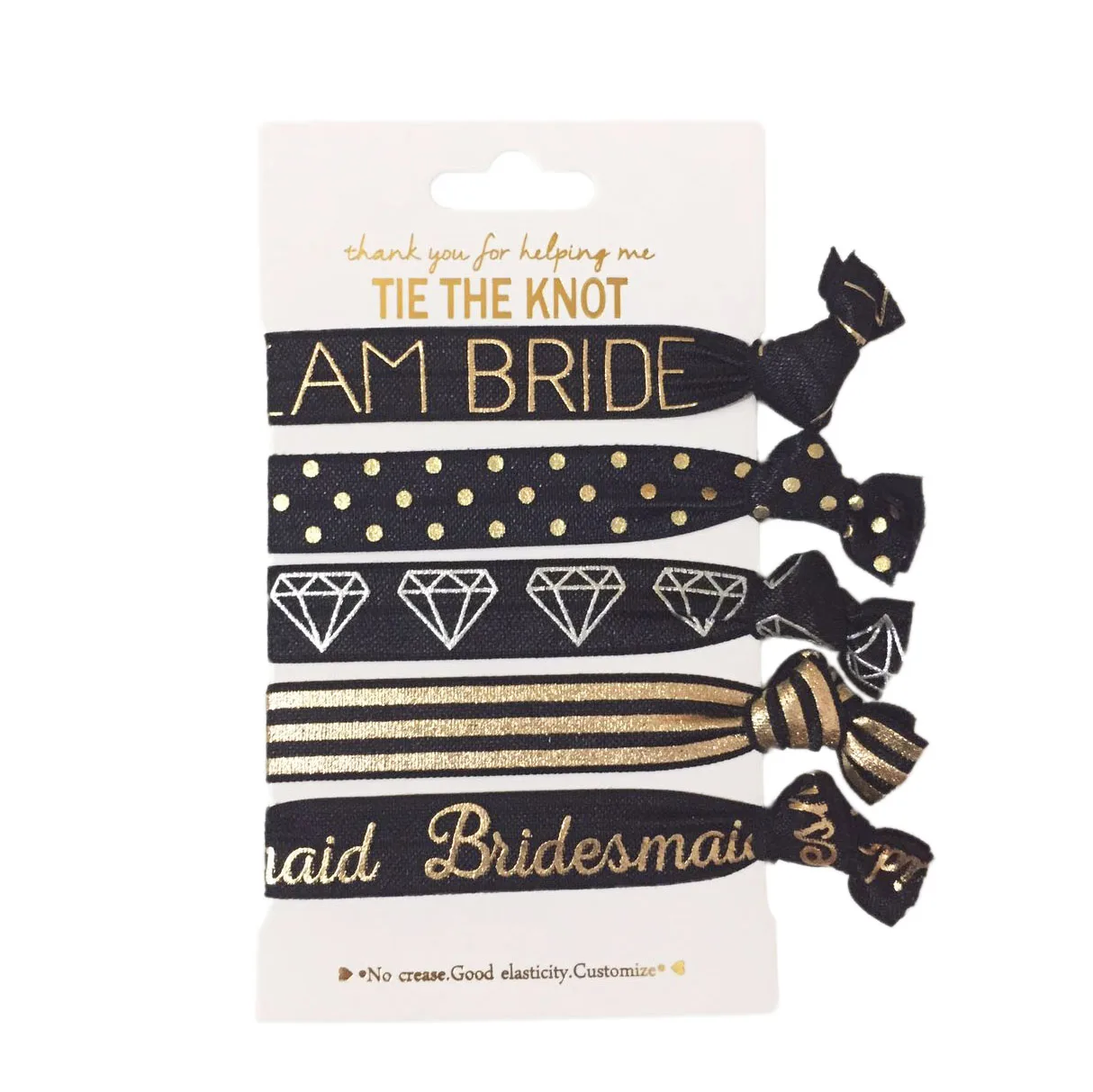 Популярные резинки для волос с узелком девочек 50 шт. = 10 открыток 5/8 дюйма