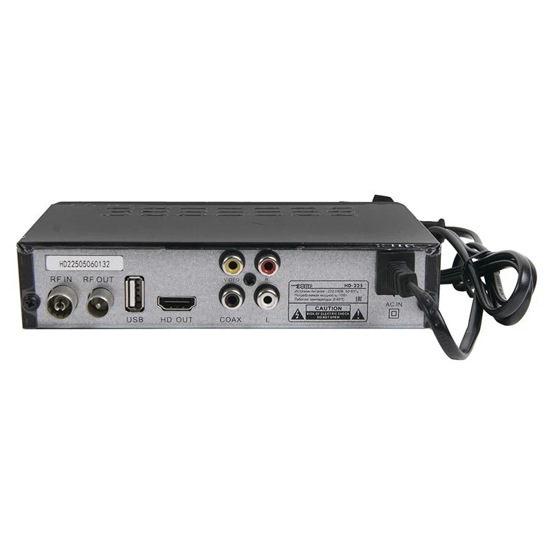 Ресивер DVB T2 СИГНАЛ Эфир HD 225 черный (20225)|TV-тюнеры| |