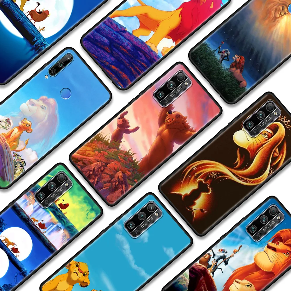 

Smartphone Case For Honor PlAy 9A 9X 50 30 20 Pro Lite 30i 20e 20s 9s 9a 9x Lite 8s2020 Black Soft Fundas Brave Lion