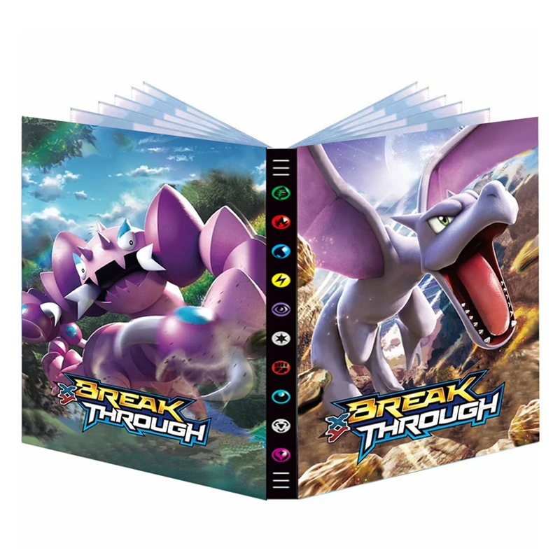 

432 Cards Pokemon Album Book Collection Holder Toys 9 Pocket Anime Map Game Card Binder Folder Top Loaded List Toy Christmas