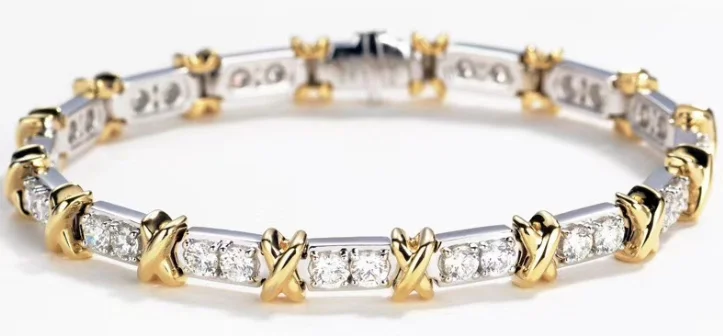 

YTF1324 925 Silver Zircon Bracelet Girl Birthday Party DIY Bracelet Gift