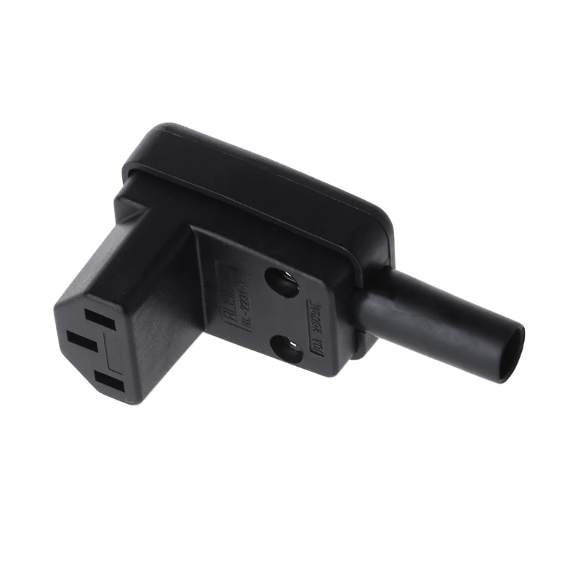 

90 Degree Angled IEC 320 C13 Female Plug AC 10A 250V Power Cord Cable Connector K1AA