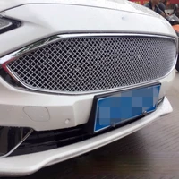 stainless steel honeycomb grille front face grid decoration for 2017 2018 mondeo