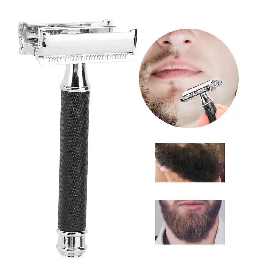 

Beard Trimmer Professional Zinc Alloy Washable Men Manual Shaver Portable Household Beard Shaver Trimmer Hair Trimmer