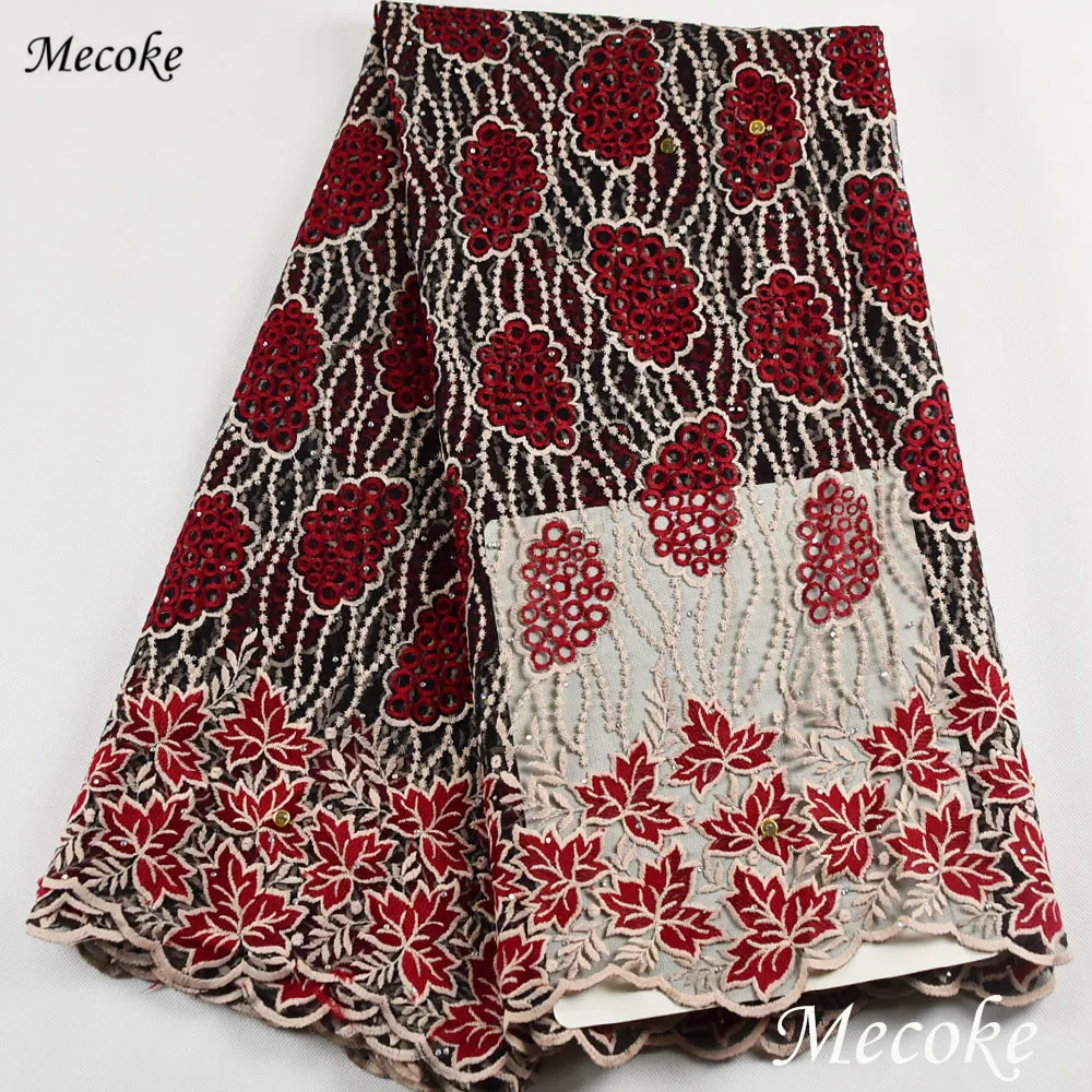 Новое поступление 2019 Африканское Сетчатое кружево с блестками французская