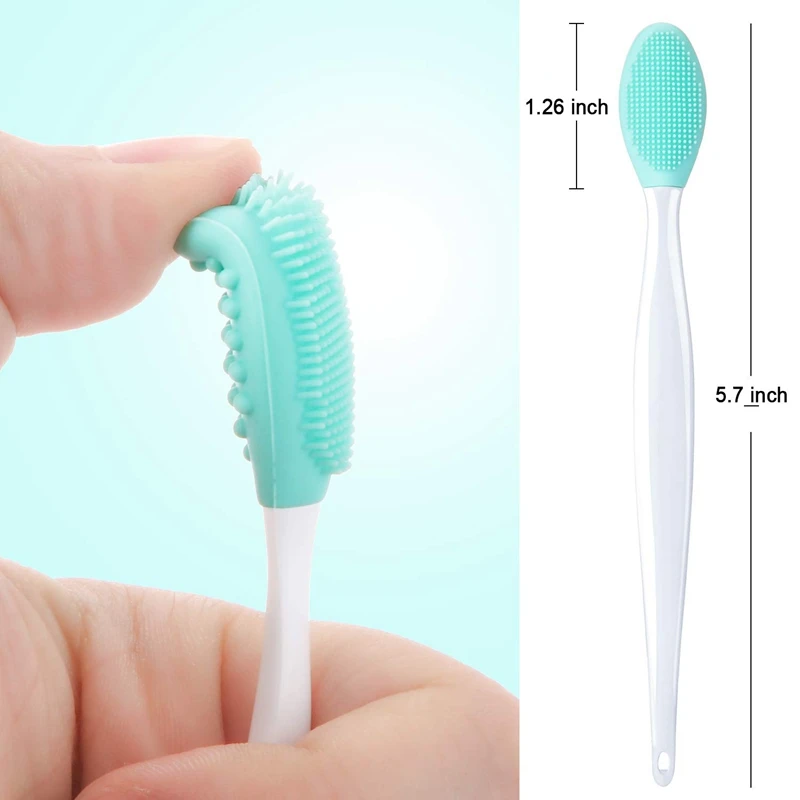 

AD-Lip Brush Tool, Double-Sided Silicone Exfoliating Lip Brush (2 Pieces) in Ran Colors