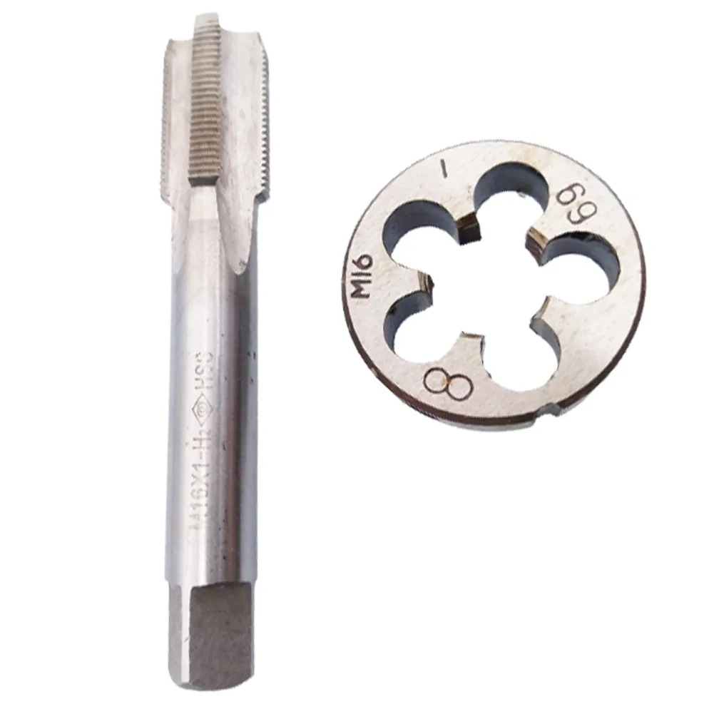 

HSS M16 X 1mm Right Hand Tap And Die Set Fine Thread Dies Taps Suit HSS Hand Tap Drill Bit Metric Thread Right Hand