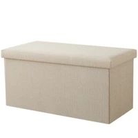 rectangular storage stool can sit adult sofa stool household storage chair folding storage box