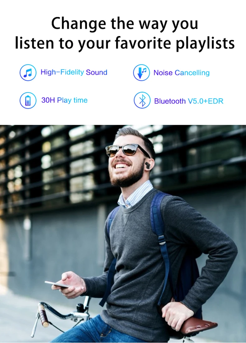 X19S TWS беспроводные наушники 5,0 Bluetooth наушники модель спорт IPX7 водонепроницаемый действительно беспроводной завод интеллектуальный сенсорный