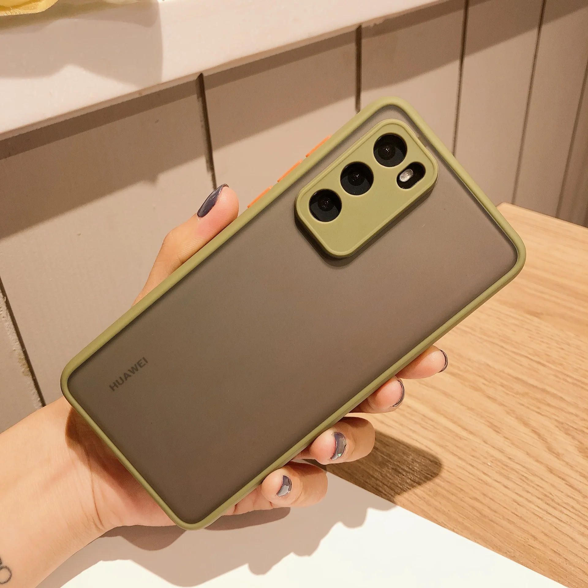 

Translucent mobile phone case For Huawei P30 pro Rainbow Phone Bumper Cover For Huawei p20 pro p40 pro