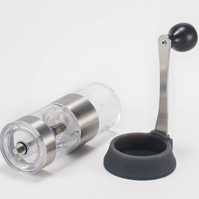 Мини ручная керамическая кофемолка из нержавеющей стали регулируемая кофейная