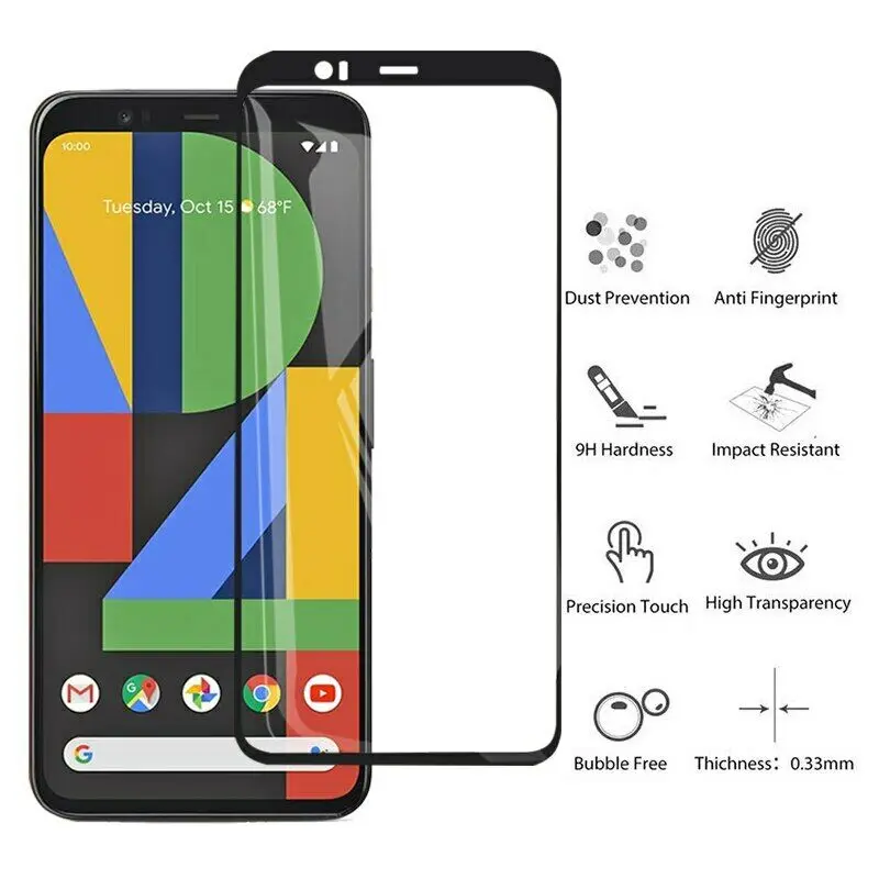 2 IN 1 For Google Pixel 4 XL 4A 5 5XL Protective Anti-scratch Tempered Glass Screen Protector Camera Lens Film For Pixel 4A 5G images - 6