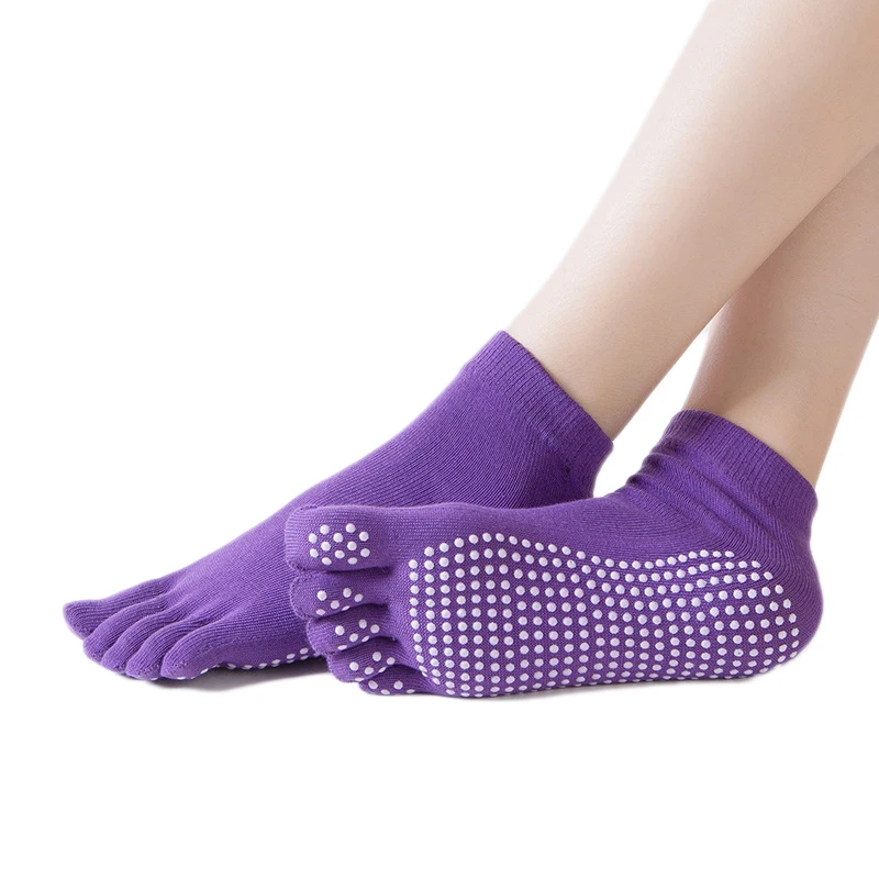 

Women Yoga Socks Fitness Sport Socks Non Slip Ladies Anti Slip Silicone Gym Pilates Ballet Socks Cotton Breathable Elasticity