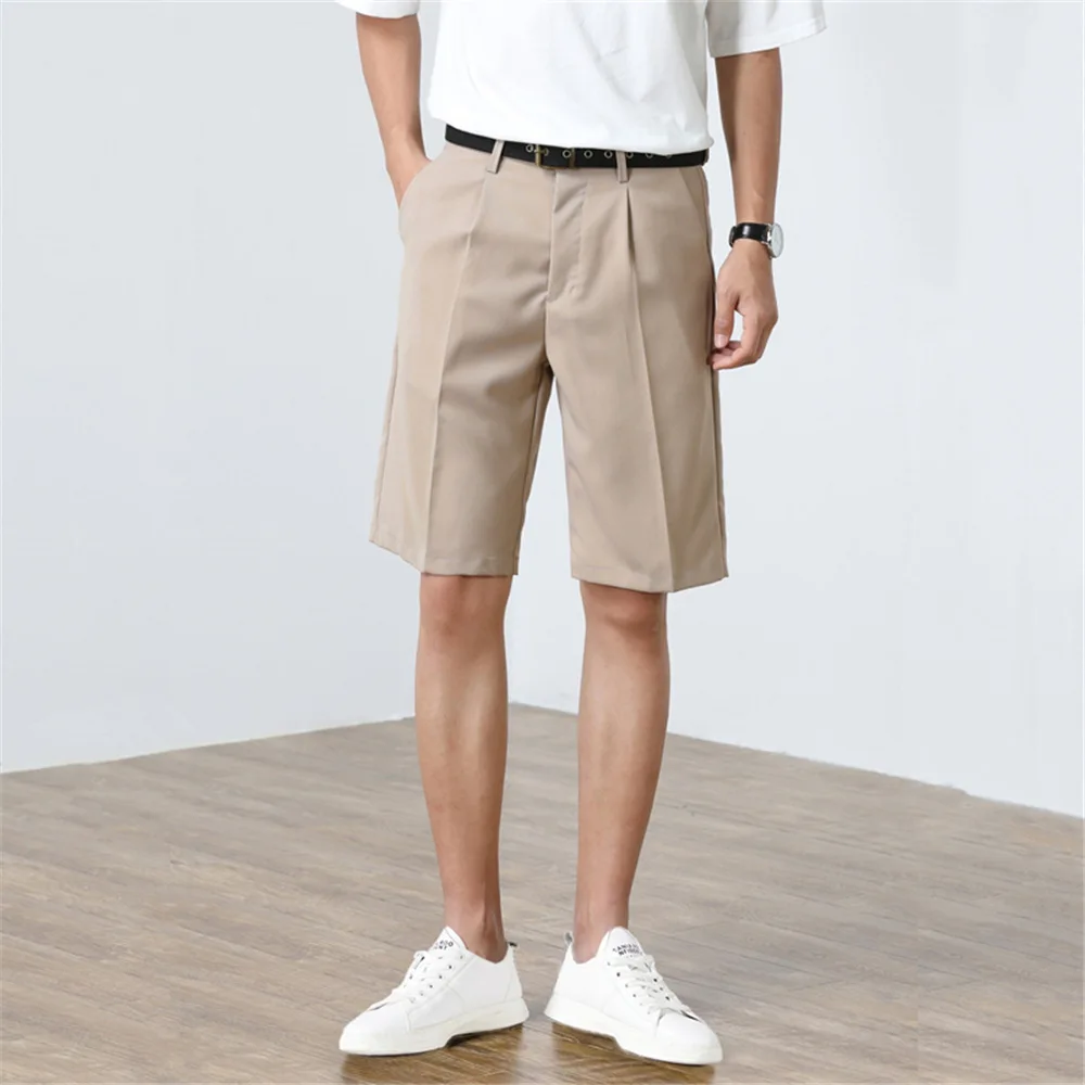 

2021 new 5-point men's trousers Korean beach casual shorts men's summer Hong Kong Style breathable beach pants men's thin