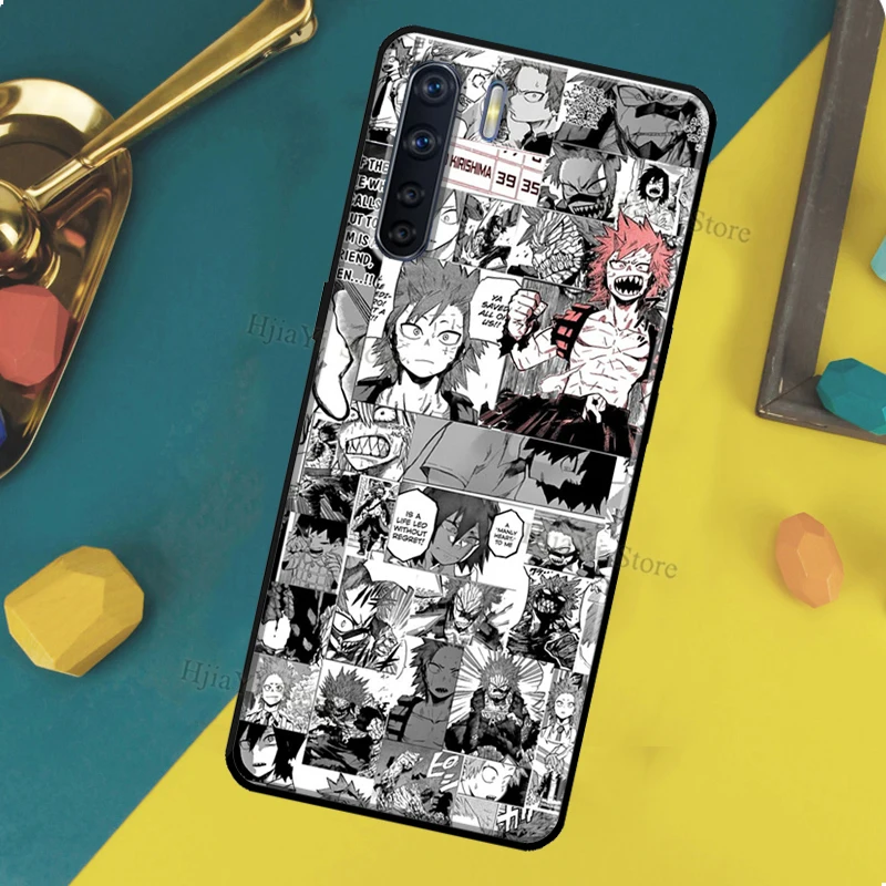 Чехол-накладка Eijiro Kirishima Hero Academia для OPPO Reno 2Z 2F 5 Lite A5 A9 A53 2020 A53S A1K A15 A52 A72 A83 A54 A74 A94.