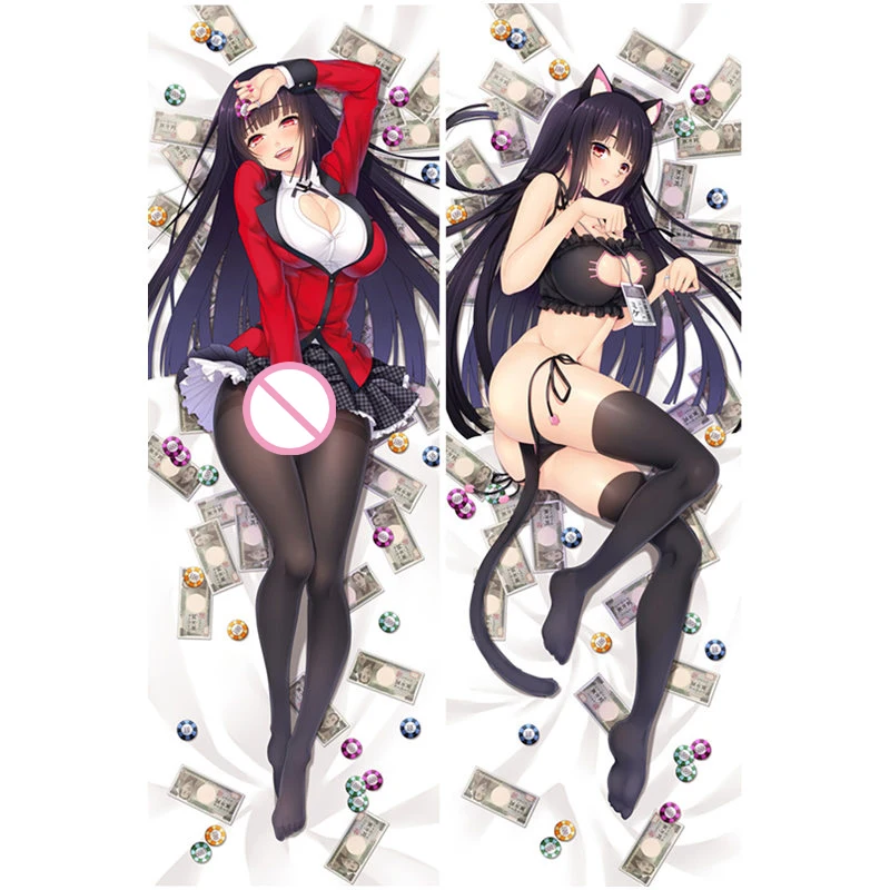 Двухсторонняя наволочка для подушки с аниме Kakegurui чехол джабами юмэко дакимакура