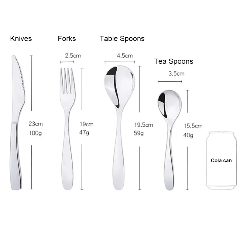 Набор столовых приборов из нержавеющей стали столовые приборы ложки вечерние