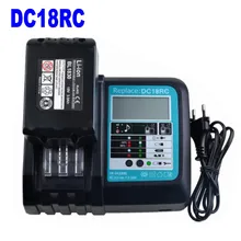 DC18RC Li-Ion Battery Charger 3A Charging For Makita 14.4V 18V Bl1830 Bl1430 Dc18Ra Electric Power DC18Rct Charger USB Prot