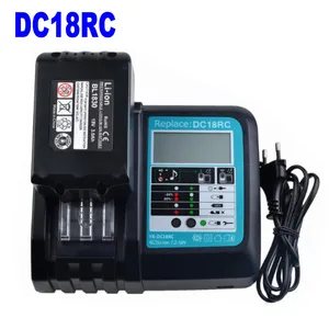 dc18rc li ion battery charger 3a charging for makita 14 4v 18v bl1830 bl1430 dc18ra electric power dc18rct charger usb prot free global shipping