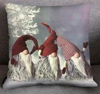 cushion for christmas day gift cushion covers square santa claus pillow cases home decorative sofa throw pillows covers 45x45cm