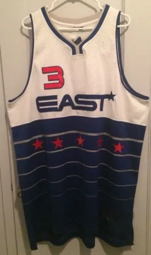 

3 Dwyane Wade 0 GILBERT ARENAS EAST all star Retro Basketball Jersey Stitched Customize any name and number
