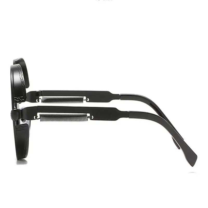 Солнцезащитные очки в стиле стимпанк UV400 для мужчин и женщин готические