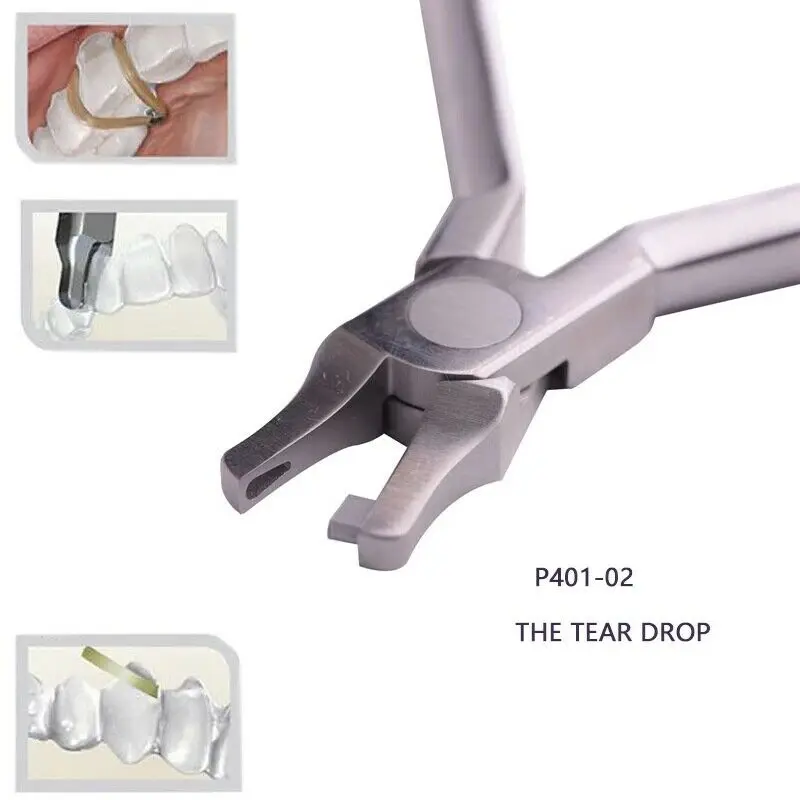 Dental Orthodontic Invisable Thermal Forming Plier Tear Drop Notch Aligner