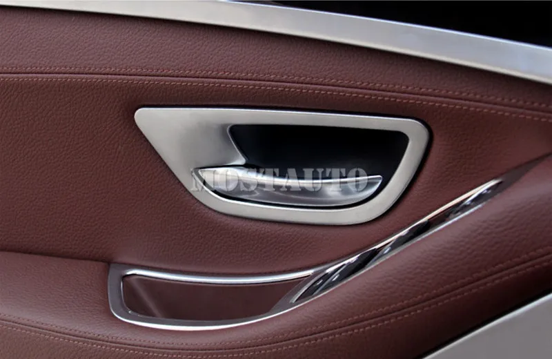 For BMW 5 Series F10 F11 Inner Car Door Handle Bowl Frame Cover Trim 2011-2016 4pcs Accessories Interior Decor | Автомобили и
