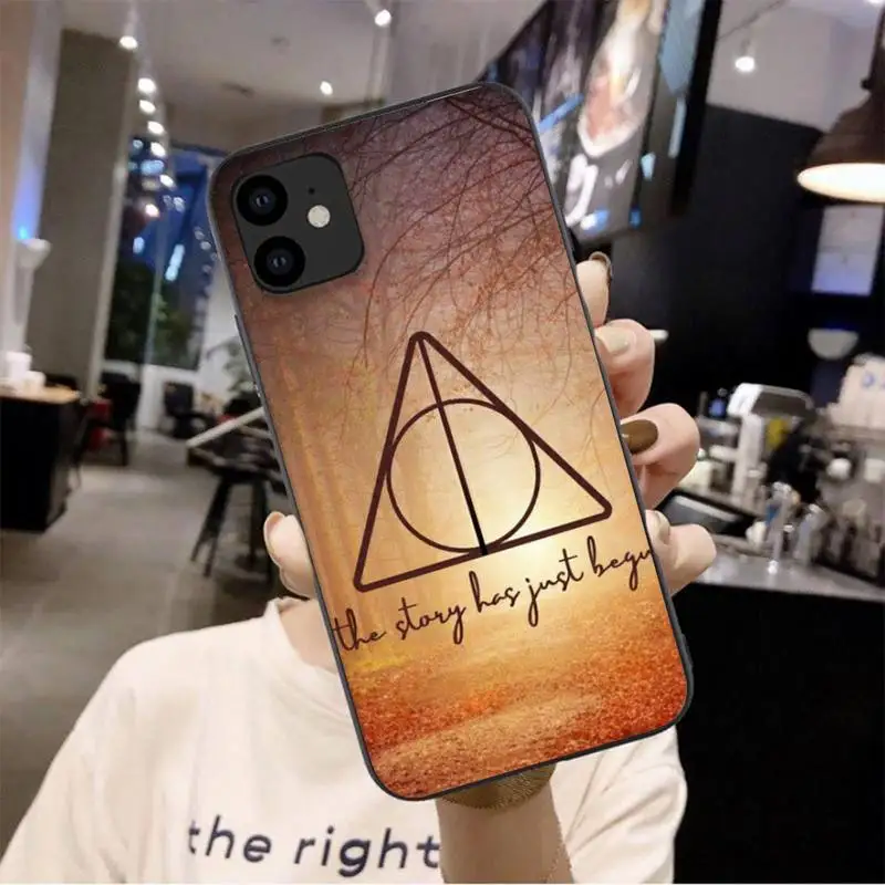 

0 Harries Potter Deer Black Phone Case For Iphone 6 6s 7 8 Plus XR X XS 11 12 Pro Mini Max