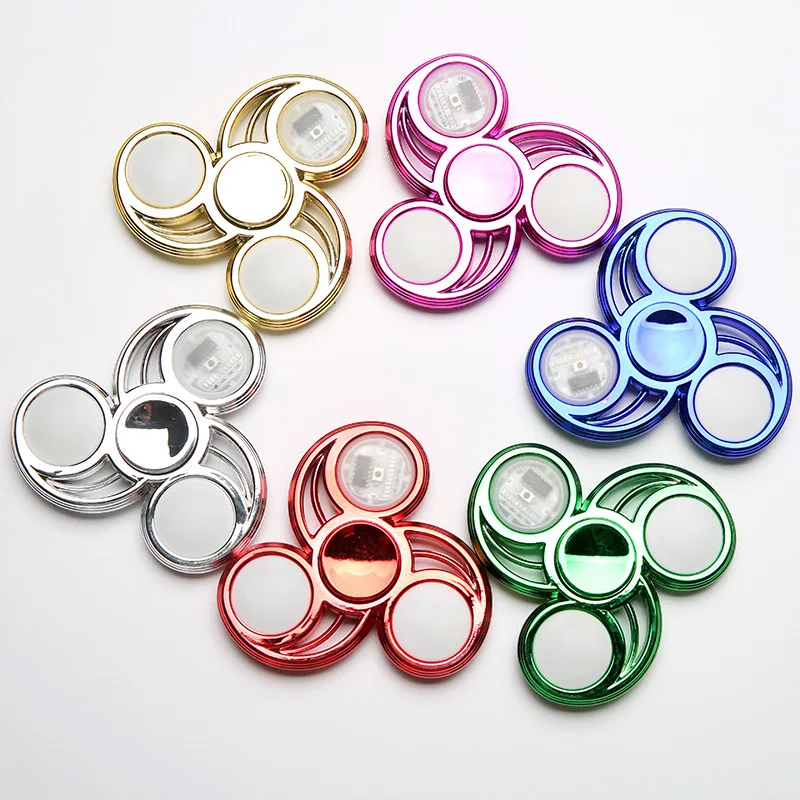 

Luminous LED Light Fidget Spinner Hand Top EDC Figet Spiner Finger Hand Stress Relief Toys Gifts KidS Childen Spinner Ring
