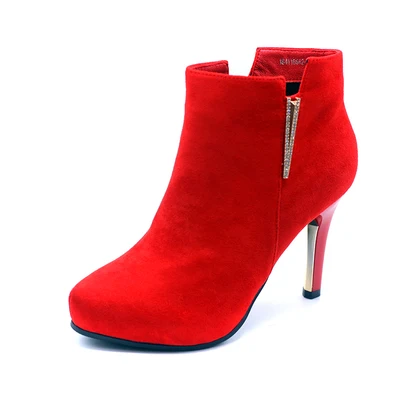 

Cosette kraft winter new female boots short cylinder han edition suede boots joker commuter leisure fashion and tide