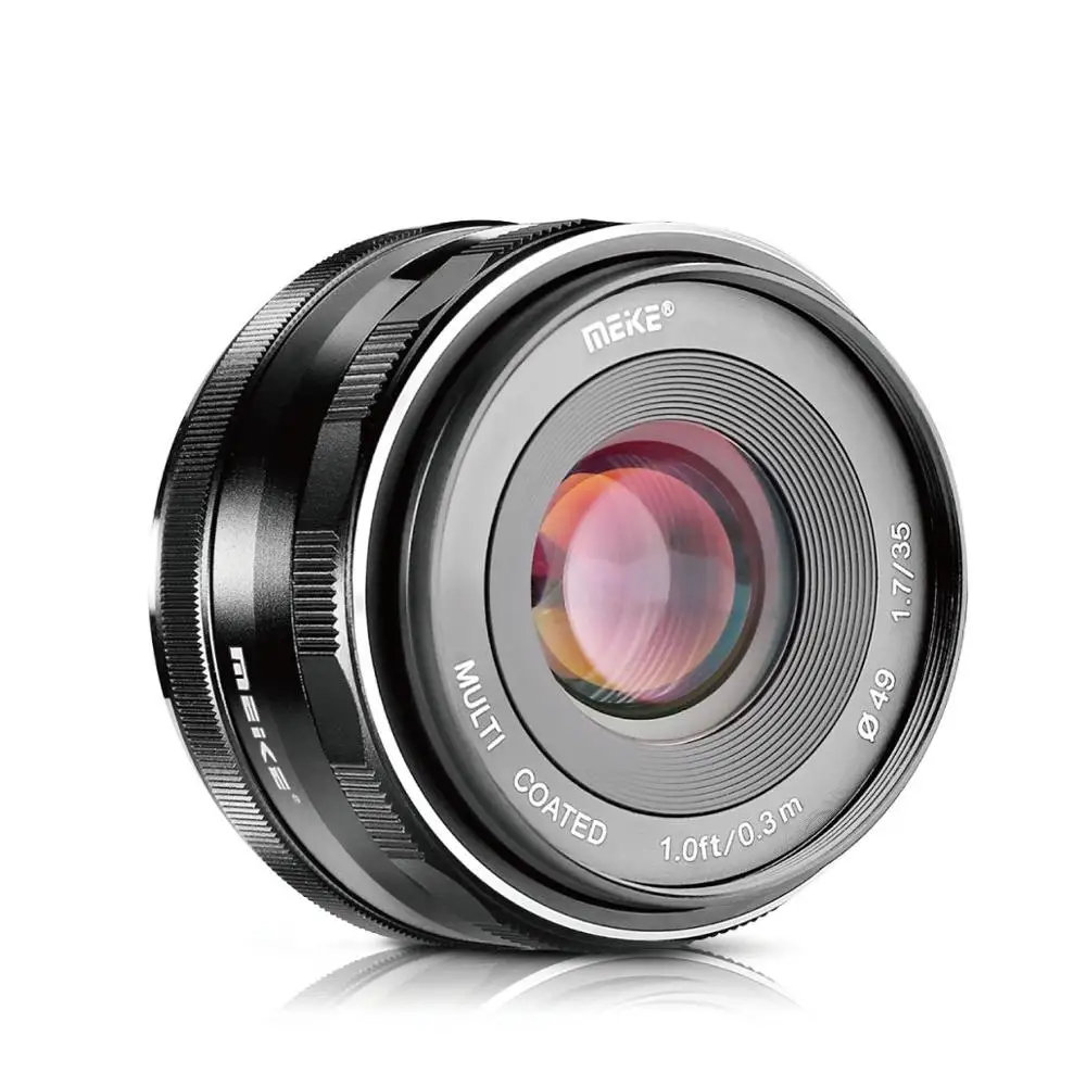 Ручной объектив Meike 35 мм f1.7 для fujifilm X Mount/для Nikon 1 Canon EF M M6 M50 M100|Объективы