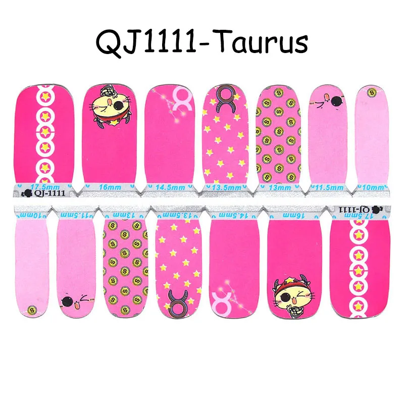 QJ1111 Леди KINDOM 12 серия Созвездие DIY стикеры 3D на ногти Nail Art Дизайн ногтей водонепроницаемые Обертывания для ногтей экологические полоски лака для ногтей - Color: QJ1111