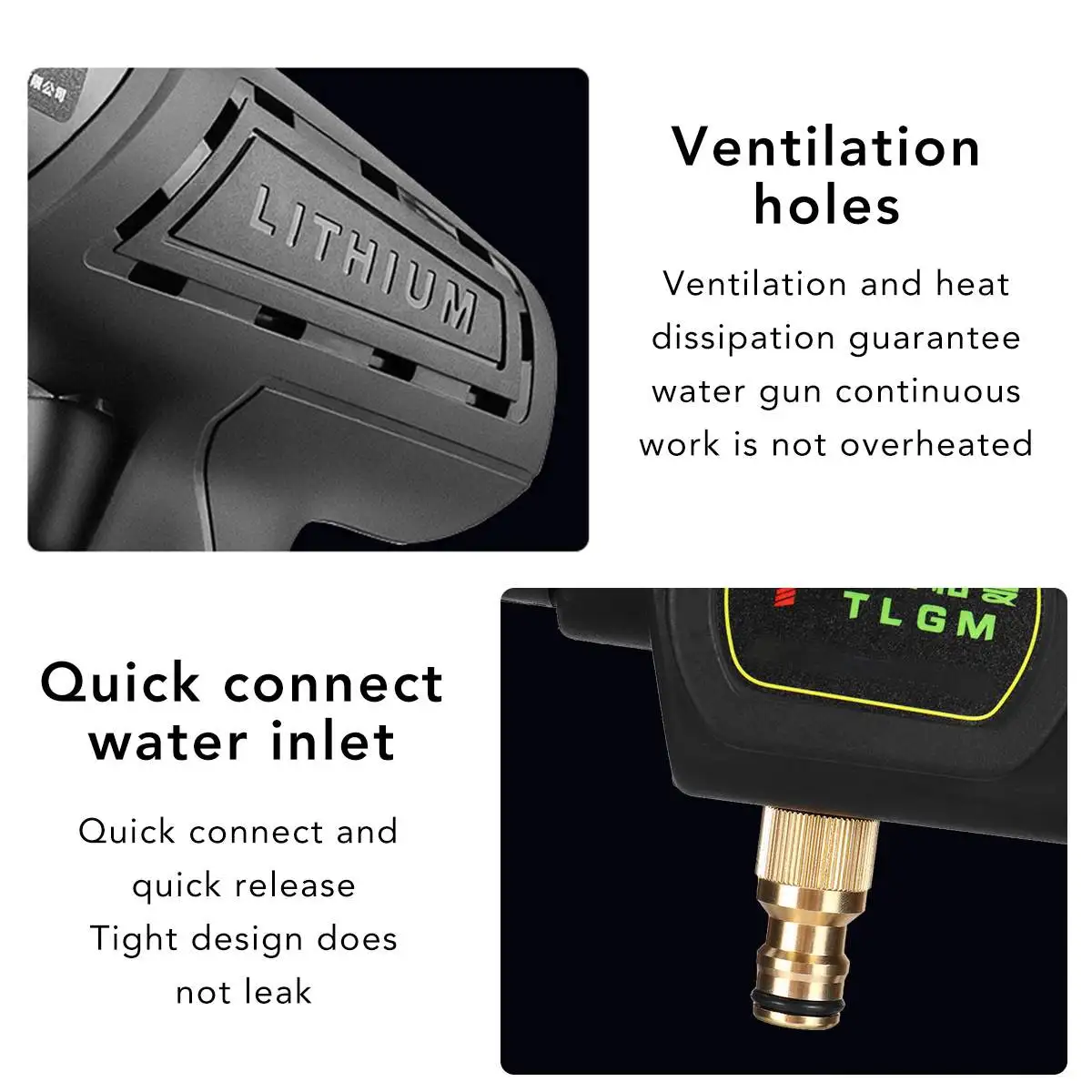 Продажа Беспроводной водяной пистолет высокого давления для мойки автомобилей, 20000 мАч