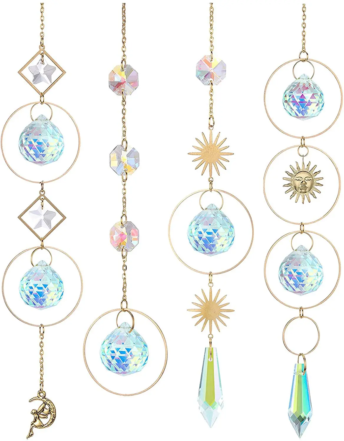 Hanging Crystal for Sun Catcher with Prism Glass Crystal Ball Light Suncatcher Rainbow Maker Hanging Window Crystals Decoration