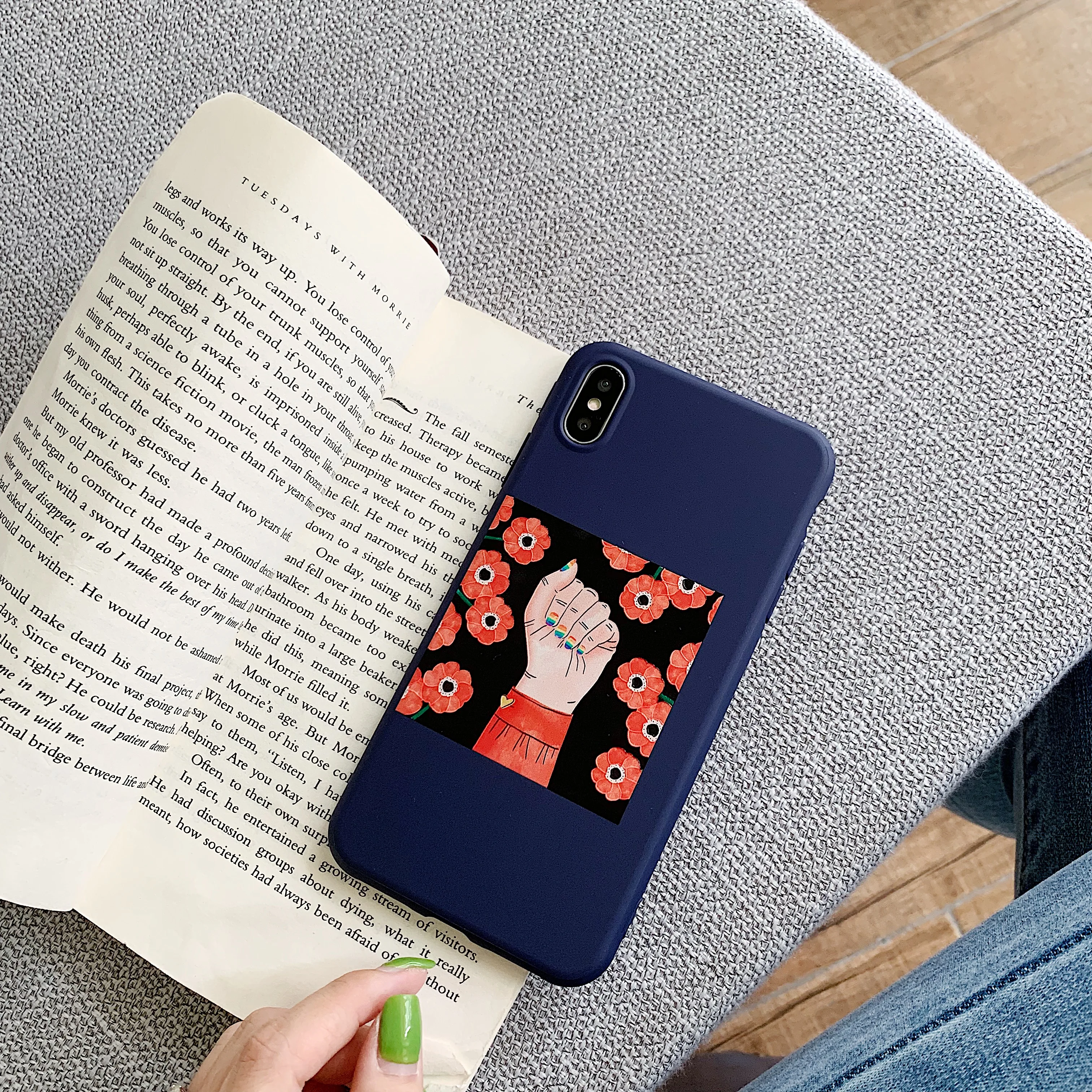 Роскошный чехол для телефона iphone XS XR Max Flower живописная абстрактная картина Мягкий