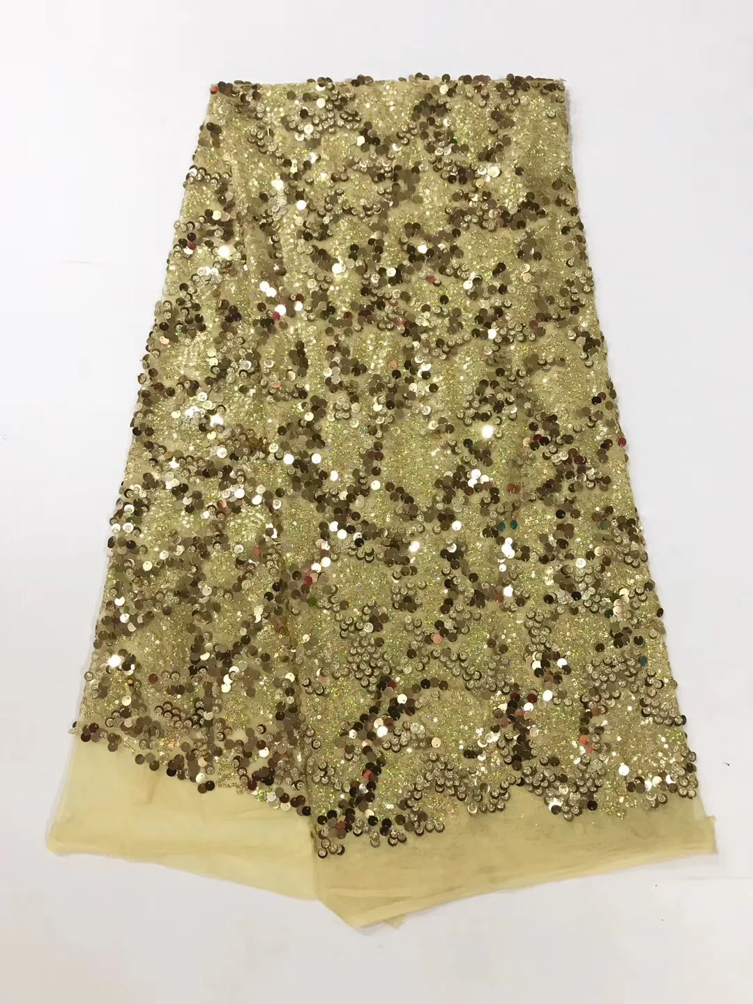 Синий + золотой модный дизайн красивая африканская сетчатая кружевная ткань с