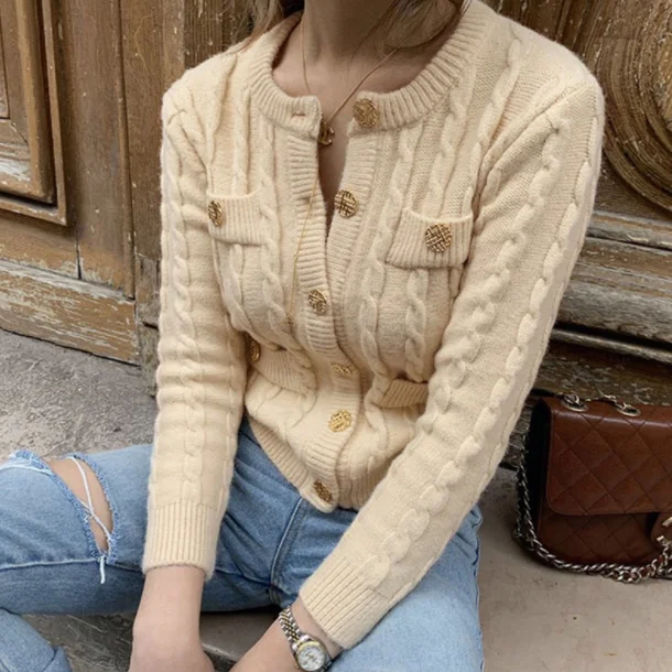 Новинка 2020 Осень-зима женские свитера одноцветные топы кардиганы открытая