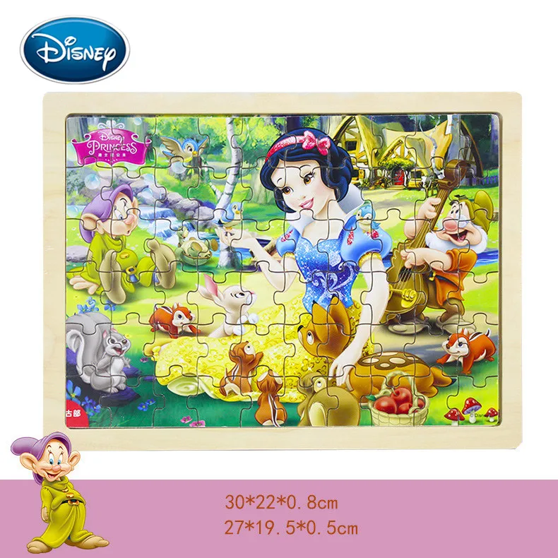 Disney Горячее предложение 60 шт ломтик детская игрушка Паззл животные Микки
