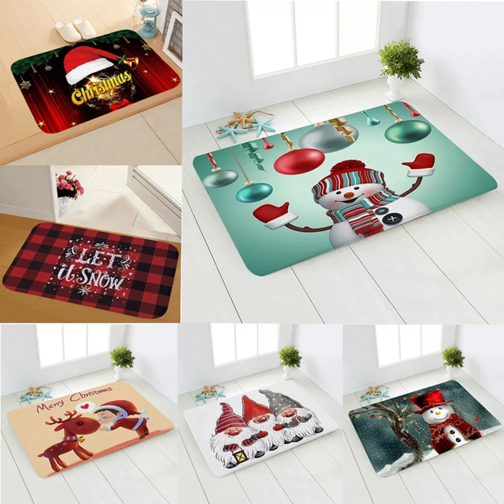 

Navidad Noel 2021 Outdoor Bathroom Mat Christmas Mat Merry 40x60cm Decorations For Home Xmas Ornaments Happy New Year 2022
