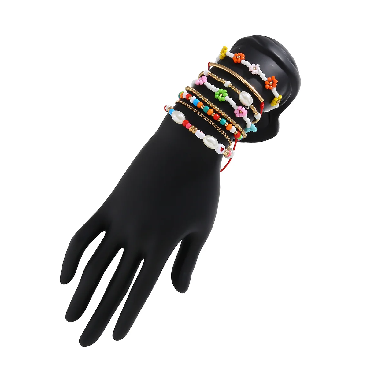 Женские браслеты из акриловых бусин DIEZI разноцветные наборы браслетов ручной