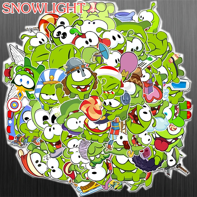 

10/50pcs/pack Cartoon Game Cut The Rope Stickers Skateboard Luggage Motorcycle Laptop Guitar Funny Graffiti Sticker Kids Toys