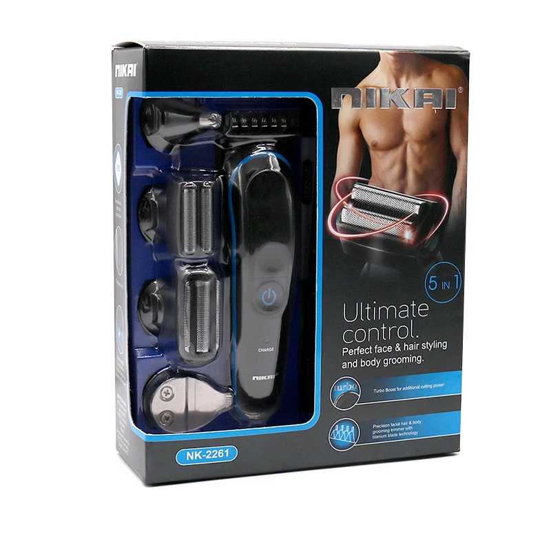 

Turbo Men's body grooming kit electric shaver professional rechargeable electric razor eyebrow hair facial shaving machine