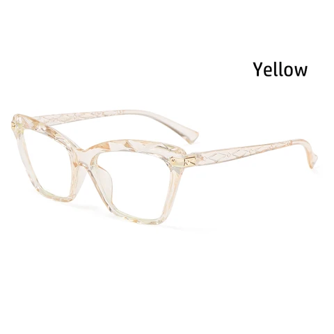 Модные брендовые Дизайнерские офисные очки, женские очки с оптическими линзами с защитой от синего света, компьютерные очки, модные ретро очки «кошачий глаз»