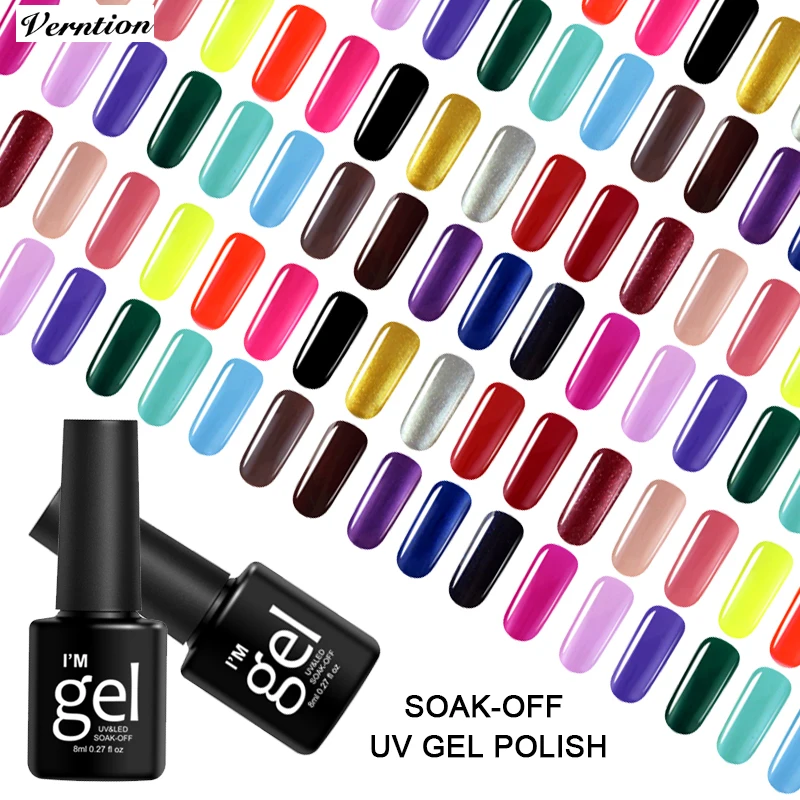 Профессиональный Гибридный Гель-лак Verntion 29 цветов УФ-гель для ногтей долговечный