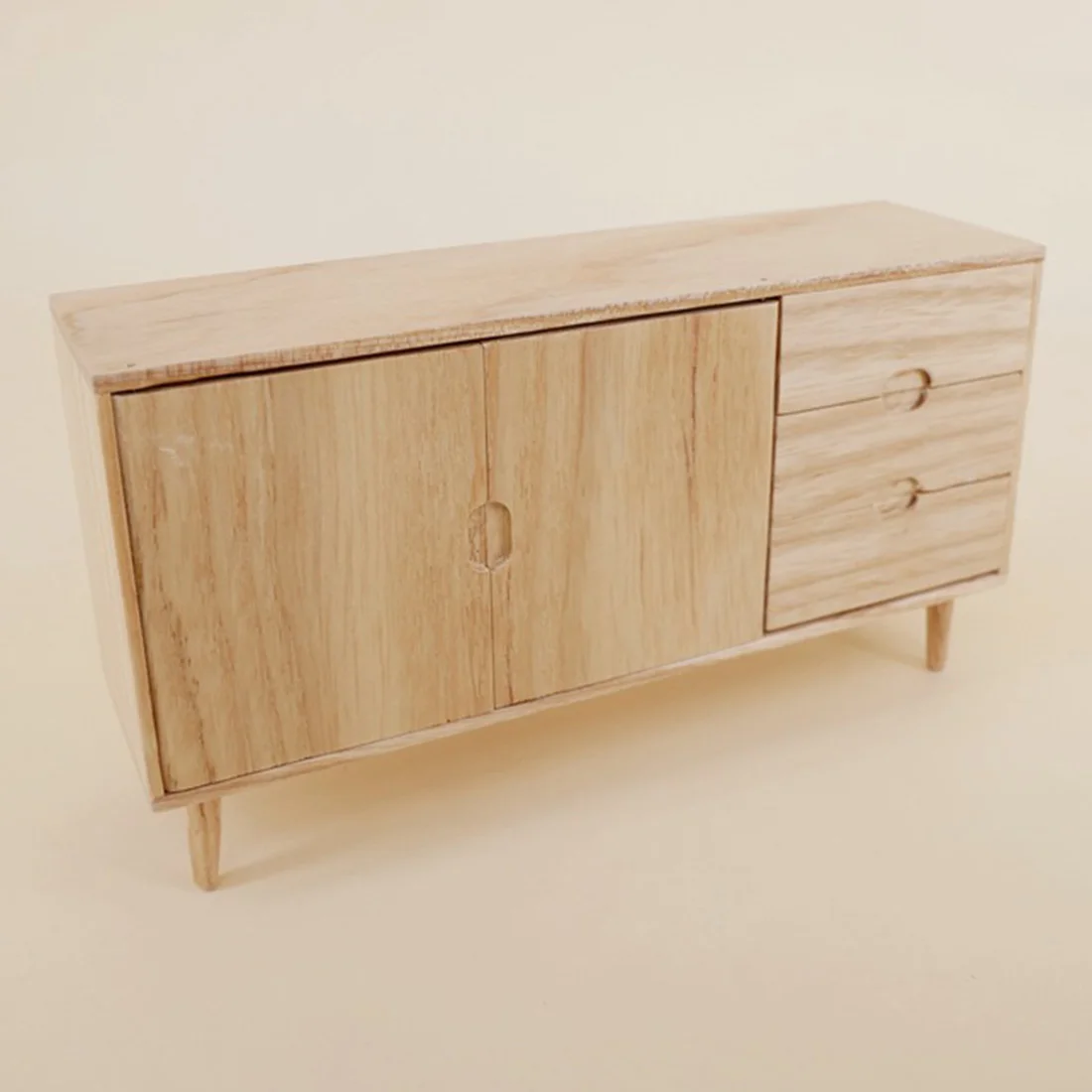 

13 x 3.8 x 7cm Mini Cabinet Wooden Cupboard For 1:12 Doll House Decoration Doll House Furniture Diy Miniature 3d Wooden