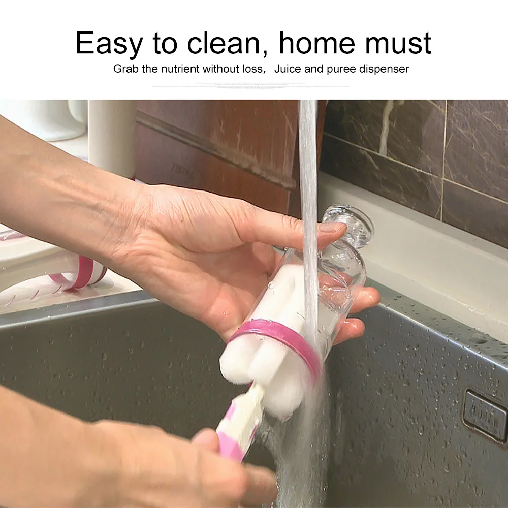 

Squeeze Juice Station Baby Food Organization Storage Containers Baby Food Maker Set Fruit Puree Packing Machine